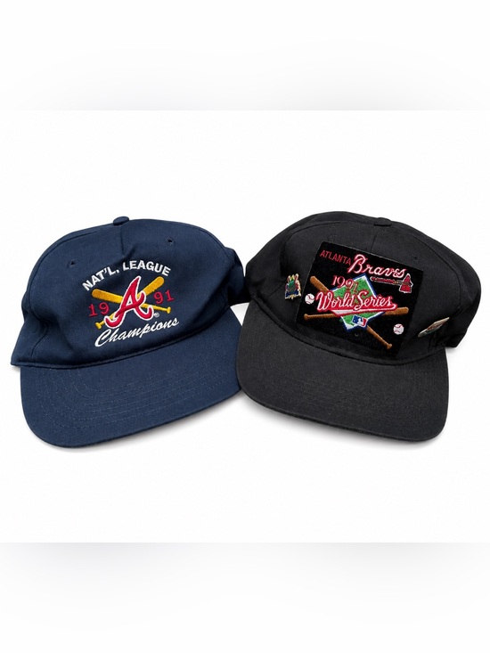 Hanes Other - Atlanta Braves 1991 World Series Champions baseball caps  #baseball #worldseries